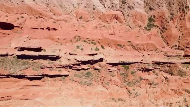 Каньйон Казка Унікальний Різних Багатих Каменів Місце Фотографії Сім Відпустці — стокове відео