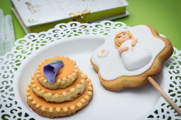 First Communion Cookies — Stock Photo, Image