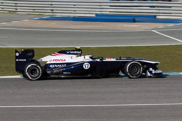 ウィリアムズ f1 チーム - 出るバルテリ ・ ボッタス - 2013 — ストック写真