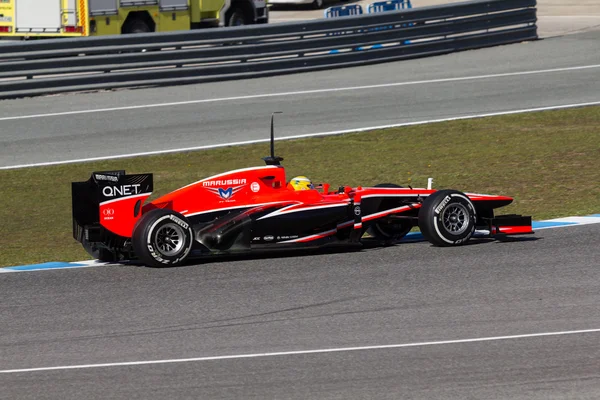 Marussia f1 车队-luiz razia-2013 — 图库照片