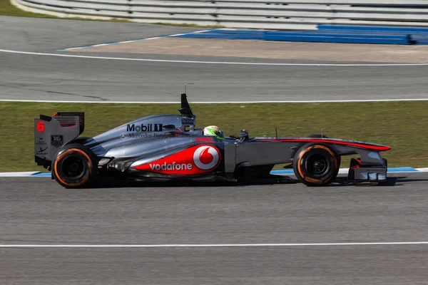 Vodafone McLaren Mercedes - Sergio Perez - 2013 — Stok fotoğraf
