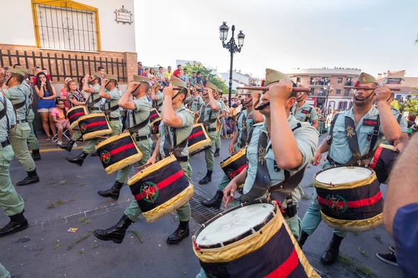 Španělská legionáře pochodující — Stock fotografie