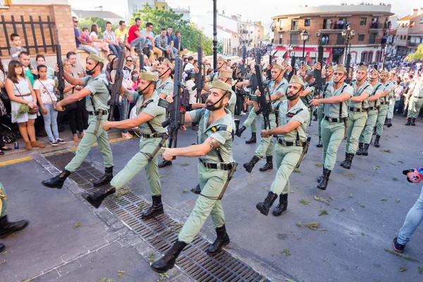 Spanish Legionnaires Marching — Stock Photo, Image