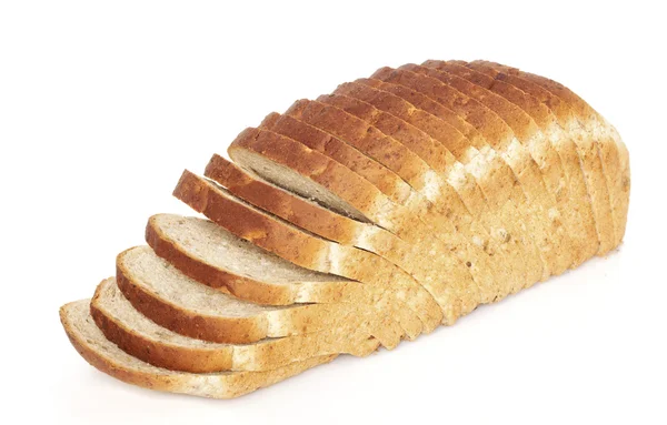 Bochenek chleba w plasterkach — Zdjęcie stockowe