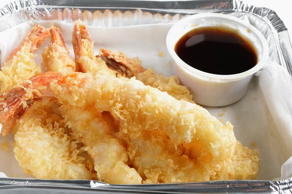 Prawn tempura fast food — Stock Photo, Image