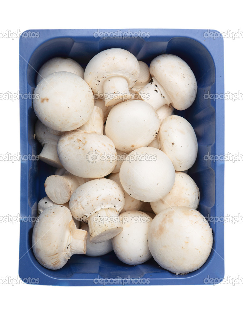Button mushroom tray