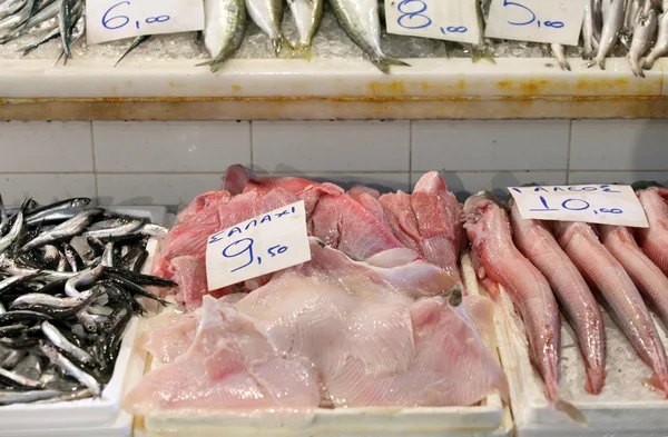 Fish at Aegina market — Stock Photo, Image
