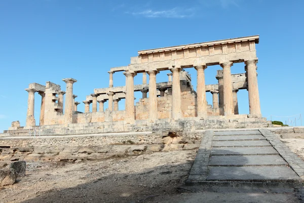 Tempel av Afaiatemplet i Egina — Stockfoto