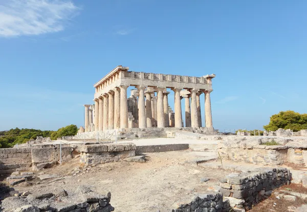 Храм Афаии в Эгине — стоковое фото