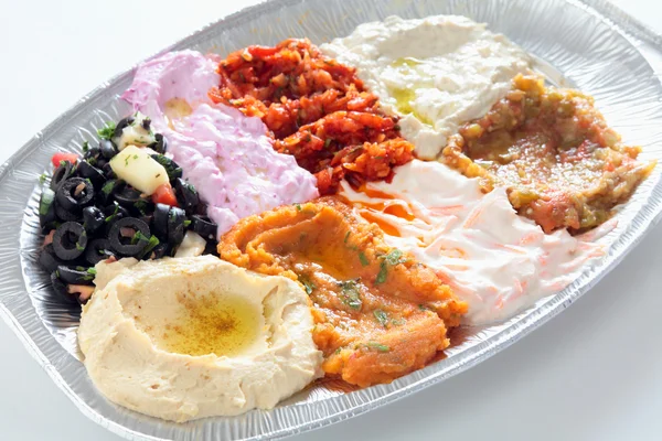 Assiette mezze arabe ou turque — Photo