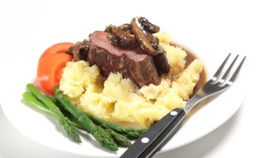 Chateaubriand çatal ile