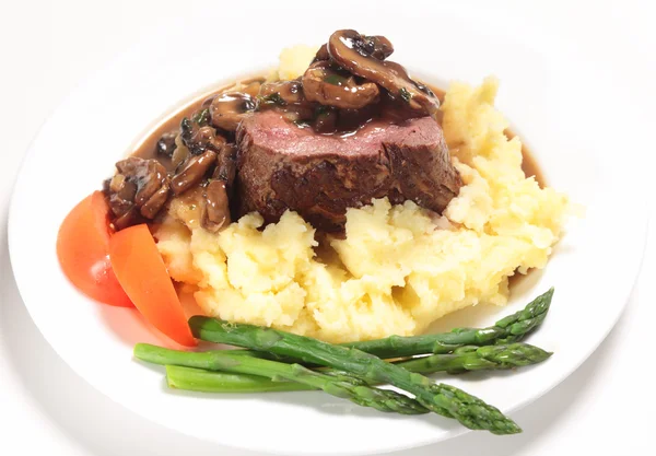 Tenderloin steak meal — Stock Photo, Image