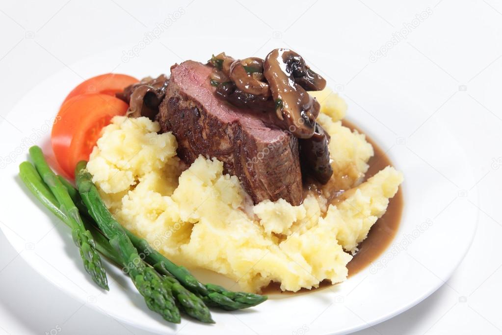 Chateaubriand and mash