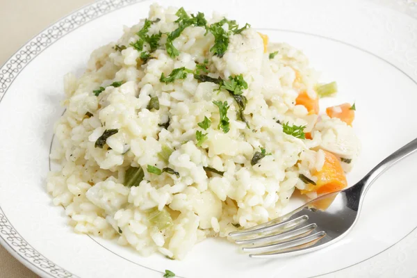 Kyckling risotto redo att äta — Stockfoto