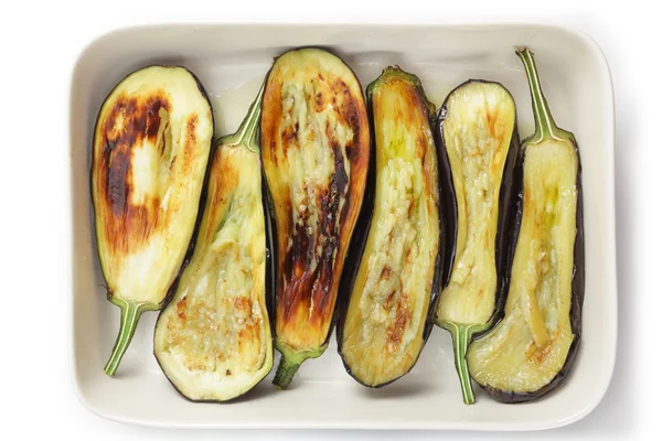 Fried aubergines — Stockfoto