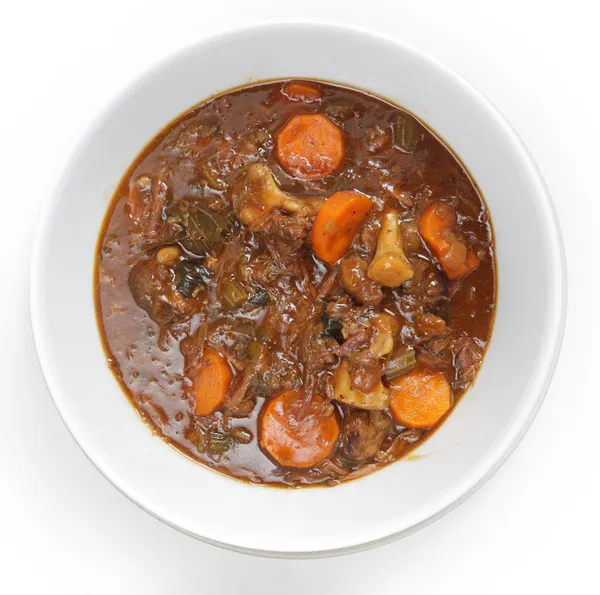 Guisado OXtail alto ângulo — Fotografia de Stock