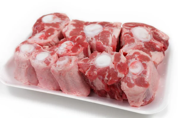 Butcher's tray of oxtail — Stock Photo, Image