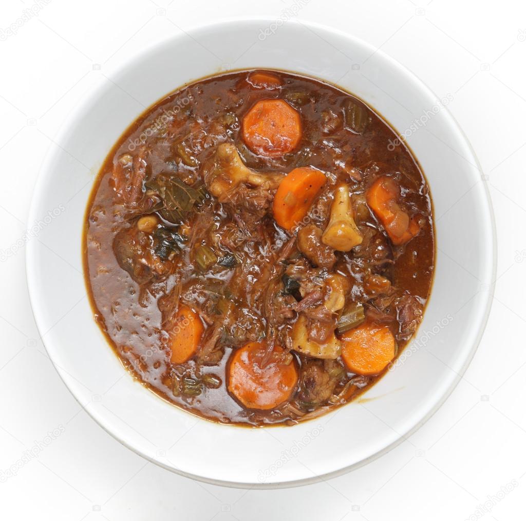 OXtail stew high angle