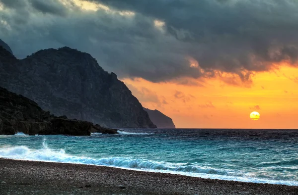 Sougia zonsondergang — Stockfoto