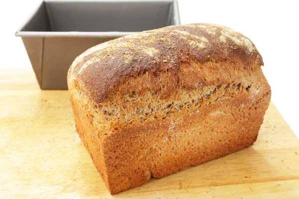 Wholemeal bread from the tin — Stock Photo, Image