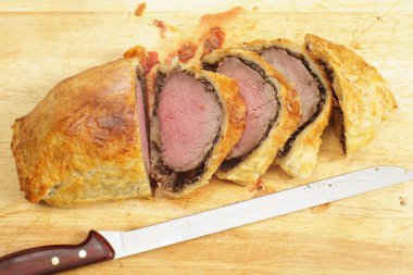 Yukarıdaki Beef wellington