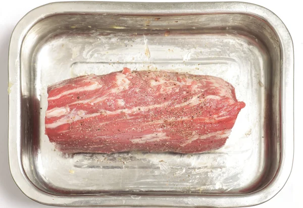 Lombo de carne de bovino picado — Fotografia de Stock