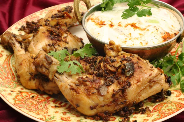 Jeera chicken close up — Stock Photo, Image