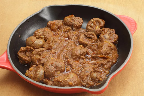 Cordero al curry de riñón freír — Foto de Stock