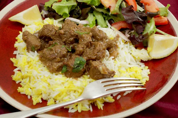 Rogan josh posiłek zbliżenie — Zdjęcie stockowe