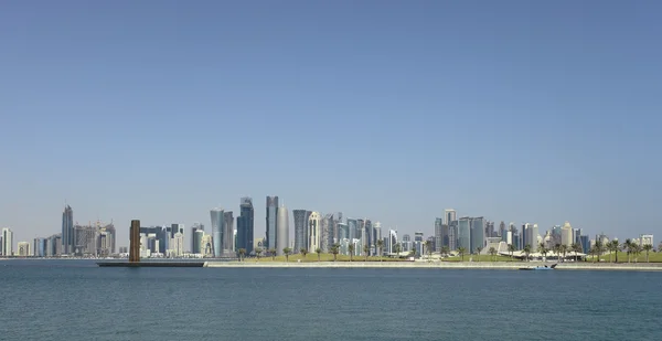 Doha skyline panorama — Stockfoto