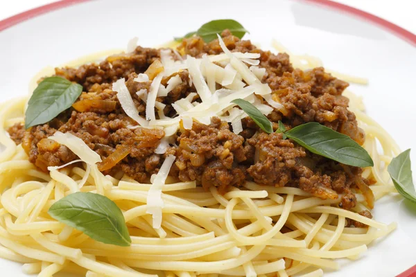 Spagetti bolognese közelről Stock Kép