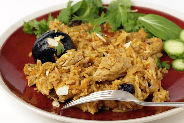 Kyckling kabsa middag — Stockfoto