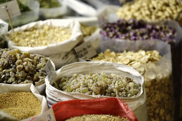 Incense sacks in Qatari souk — Stock Photo, Image