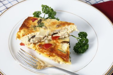 patates omlet dilimleri