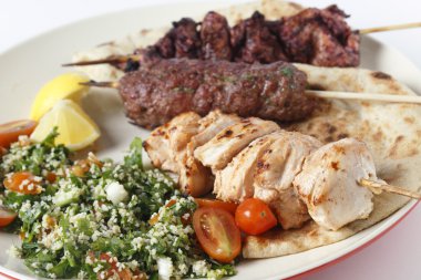 Kebabe Barbekü yemek portre