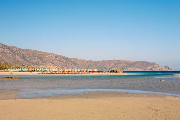 Elafonissos beach lagoon — Stock Photo, Image