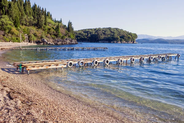 Agni beach Korfu — Zdjęcie stockowe
