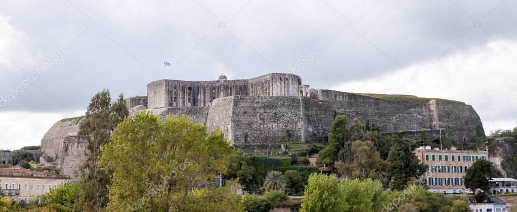 Corfu New Fortress panorama