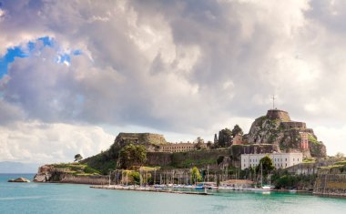 Old Citadel or Fortress in Corfu Town clipart