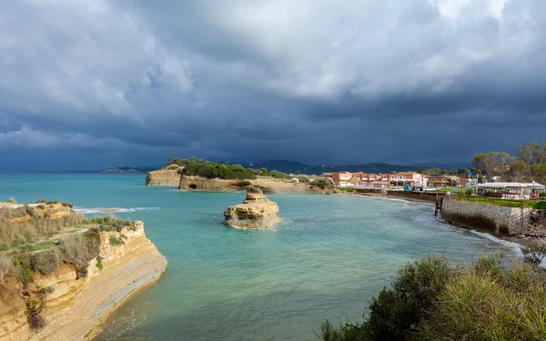 Nuvens de tempestade sobre Sideri — Fotografia de Stock