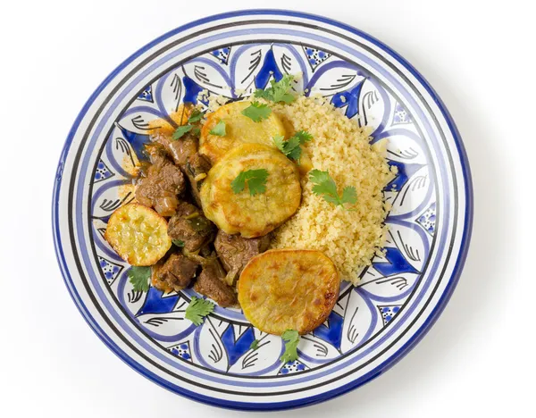 Beef tagine plate — Stock Photo, Image