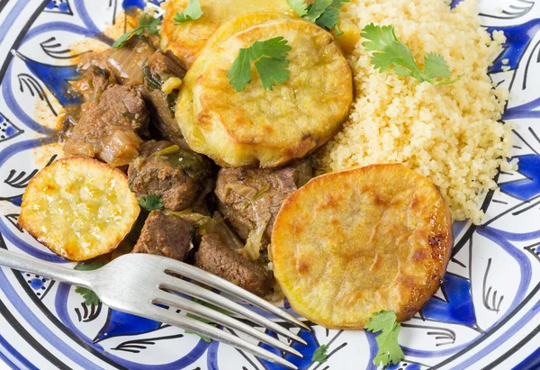 Μαροκινή βοείου κρέατος και της πατάτας — Φωτογραφία Αρχείου