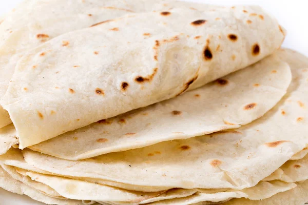 Flour tortilla closeup — Stock Photo, Image