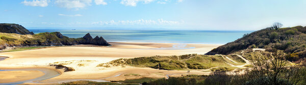 Three Cliffs bay banner