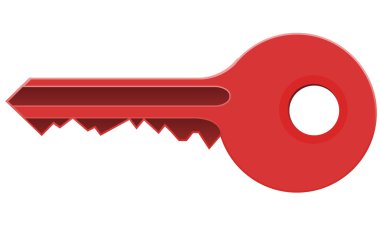 Red Key clipart