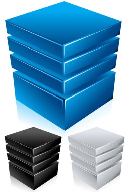 Mavi veri merkezi - server - altyapı kavramsal vektör çizim