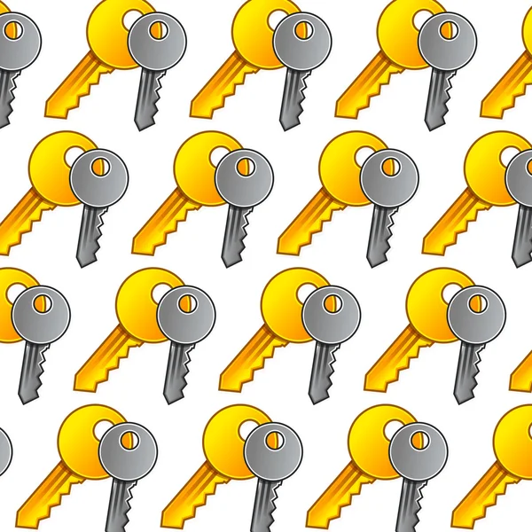 " Patrón sin costuras de Keys — Vector de stock