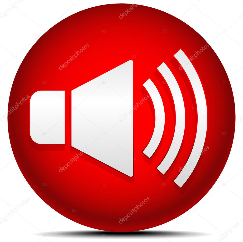 Red Speaker Icon Vector Image By C Vectorguy Vector Stock