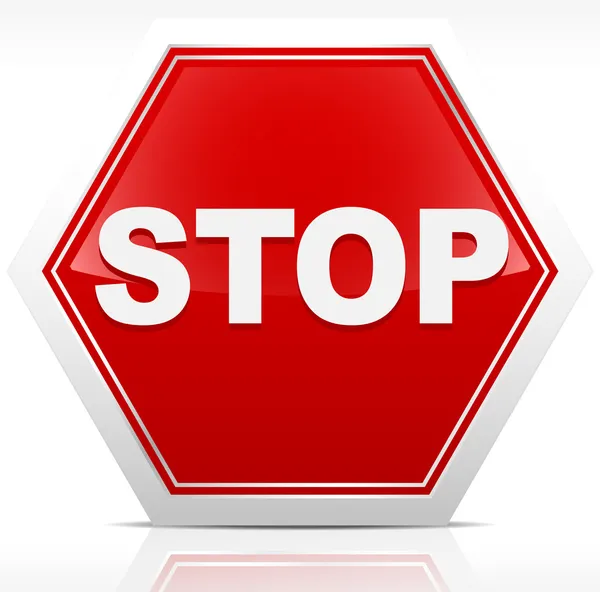 Stop Sign Vector Libre de Droit — Image vectorielle