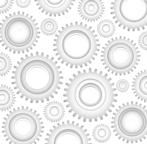 Gears Background, Pattern — Stock Vector